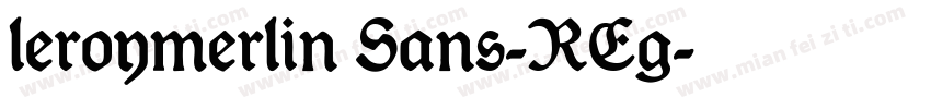 leroymerlin Sans-REg字体转换